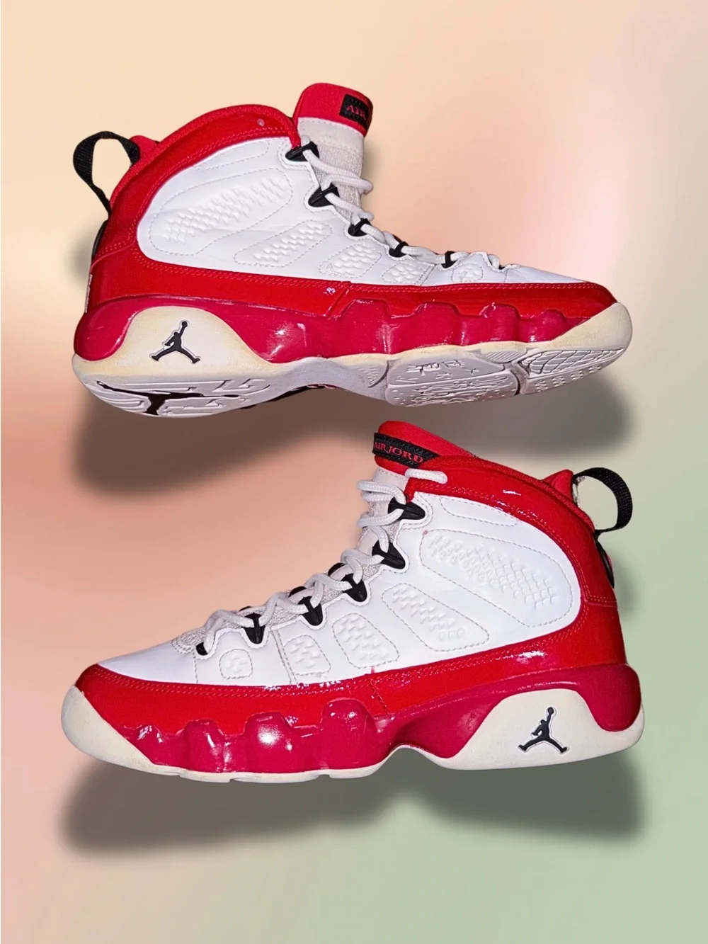 Air Jordan 9 Retro GS Gym Red White Black 2019 Sneakers 302359-160 Size 5Y